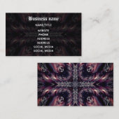 Vampier caleidoscoop gotisch visitekaartje (Voorkant / Achterkant)