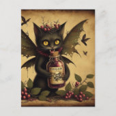 Vampier Cat Fairy Poison Bottle  Briefkaart (Voorkant)
