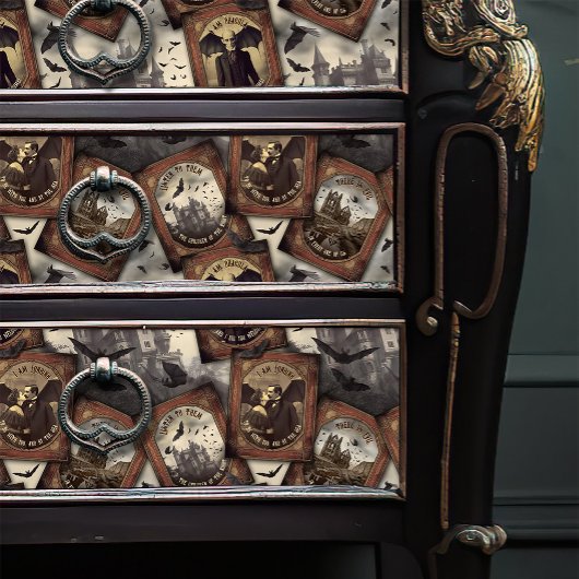  Vampier Dracula Halloween Gothic Tissuepapier