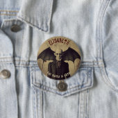 Vampier Dracula Halloween Ronde Button 7,6 Cm (In situ)