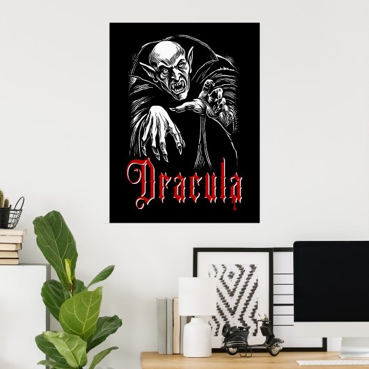 Vampier Dracula Poster (Thuiskantoor)