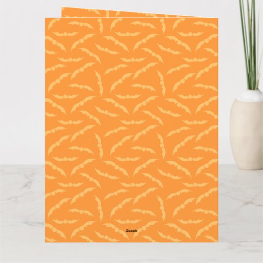 Vampier Dracula vleermuizen Kinder Schattigee Happ Kaart (Achterkant)