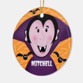 Vampier Dracula vleermuizen Kinder Schattigee Happ Keramisch Ornament (Links)