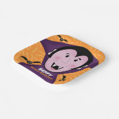 Vampier Dracula vleermuizen Kinder Schattigee Happ Papieren Bordje (Gebogen)