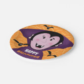 Vampier Dracula vleermuizen Kinder Schattigee Happ Papieren Bordje (Gekanteld)