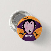 Vampier Dracula vleermuizen Kinder Schattigee Happ Ronde Button 3,2 Cm (Voorkant /achterkant)