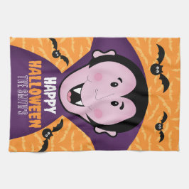 Vampier Dracula vleermuizen Kinder Schattigee Happ Theedoek