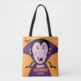 Vampier Dracula vleermuizen Kinder Schattigee Happ Tote Bag