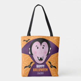 Vampier Dracula vleermuizen Kinder Schattigee Happ Tote Bag
