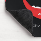 Vampier Druppelend Bloed Halloween Tanden Muismat (Hoek)