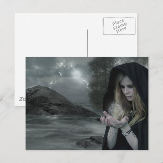 Vampier en hekserij briefkaart (Voorkant / Achterkant)