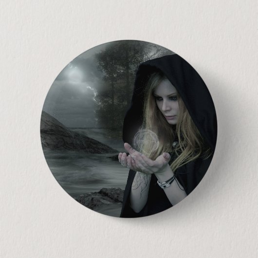 Vampier en hekserij ronde button 5,7 cm (Voorkant)