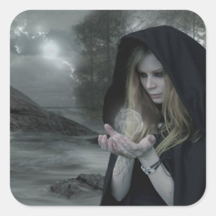 Vampier en hekserij vierkante sticker