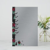 Vampier en kat briefpapier (Staand voorkant)