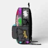 Vampier eten hart Streetart spuitverf Bedrukte Rugzak (Rechts)