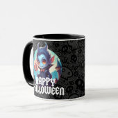 Vampier eten Snoep Happy Halloween Mok (Voorkant links)