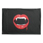 Vampier Fangs & Bloed Custom Gothic Kussensloop (Achterkant)
