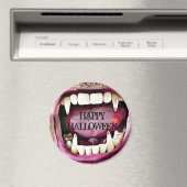 Vampier Fangs met Blood Drop Halloween Button Magneet (Insitu (Vaatwasser))