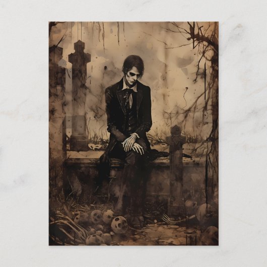  Vampier Foto Decoupage Briefkaart (Voorkant)