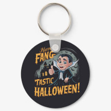 Vampier Funny heeft een Fang-Tastic Halloween