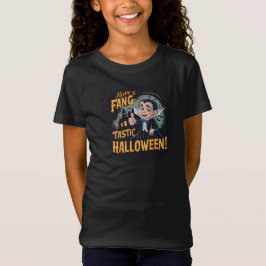 Vampier Funny heeft een Fang-Tastic Halloween T-shirt