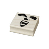 Vampier Gezicht Fangs Horror Gotische kunst Rubberstempel (Stempel)