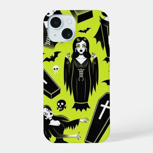 Vampier Ghouls iPhone 15 Case (Achterkant)