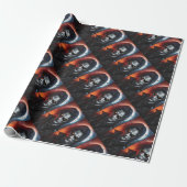 Vampier Gothic Horror Cadeaupapier Donkere Hallowe (Uitgerold)