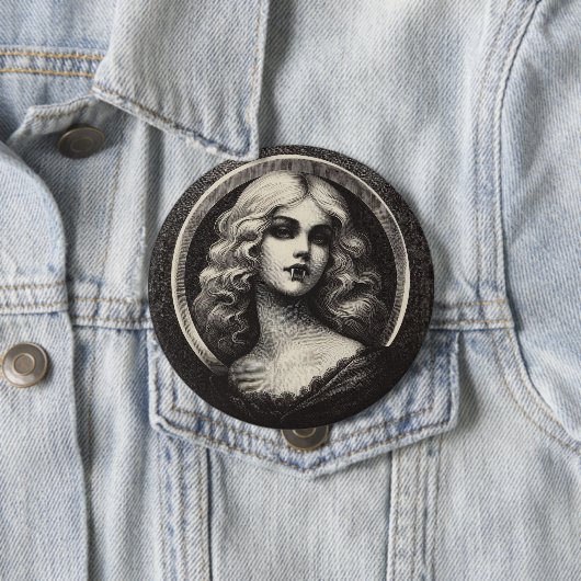  Vampier Gothic Horror Spooky Ronde Button 4,0 Cm (In situ)