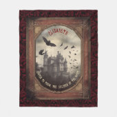 Vampier Gothic Romantisch Dracula Kussen Fleece Deken (Voorkant)