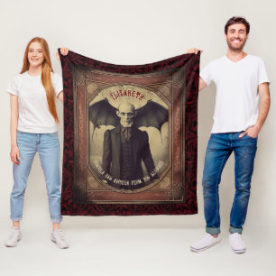 Vampier Gotische Halloween Dracula Fleece Deken