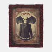  Vampier Gotische Halloween Dracula Fleece Deken (Voorkant)