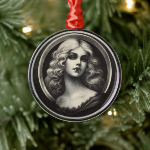 Vampier Gotische Horror Metalen Ornament
