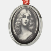 Vampier Gotische Horror Metalen Ornament (Links)