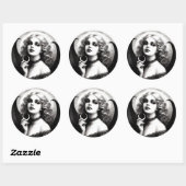 Vampier Gotische Horror Ronde Sticker (Vel)