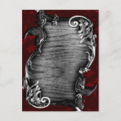 Vampier gotische huwelijksaankondiging aankondigingskaart (Voorkant)