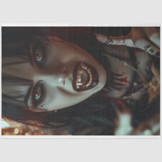 Vampier Gotische Seraphina Decoupage Tissuepapier (Voorkant)