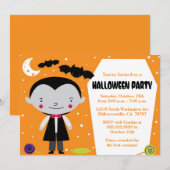 Vampier grafsteen Halloween Kostuum Party Uitnodig Kaart (Voorkant / Achterkant)