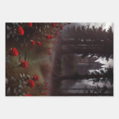 Vampier Halloween achtergrond Inpakpapier Vel (Voorkant 3)