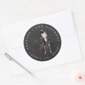 Vampier | Halloween Birthday Party Favor Ronde Sticker (Envelop)
