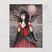 Vampier Halloween Gothic Fairy Briefkaart (Voorkant)