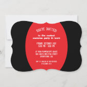 Vampier Halloween Kostuum Party Kaart (Achterkant)
