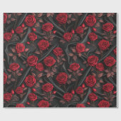 Vampier Halloween patroon Cadeaupapier (Vlak)