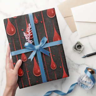 Vampier Halloween patroon Cadeaupapier