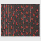 Vampier Halloween patroon Cadeaupapier (Vlak)