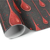 Vampier Halloween patroon Cadeaupapier (Rol Hoek)