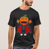 Vampier Halloween Pumpkin T-shirt (Voorkant)