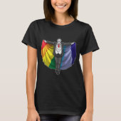 Vampier Halloween regenboog jas T-shirt (Voorkant)