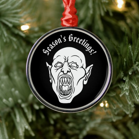 Vampier Horror Film Dracula Metalen Ornament (Boom)