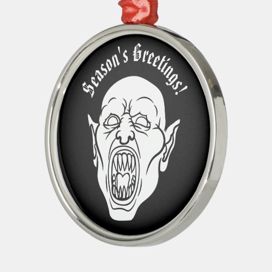 Vampier Horror Film Dracula Metalen Ornament (Links)